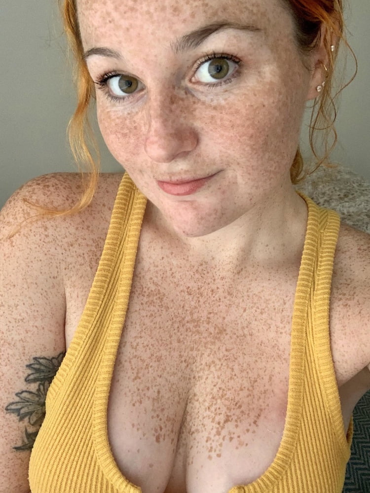 Freckled milf tits
