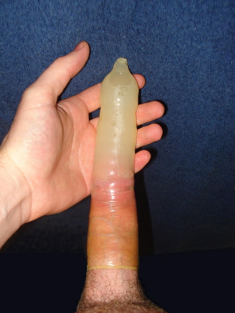 Masturbation in condom or naked