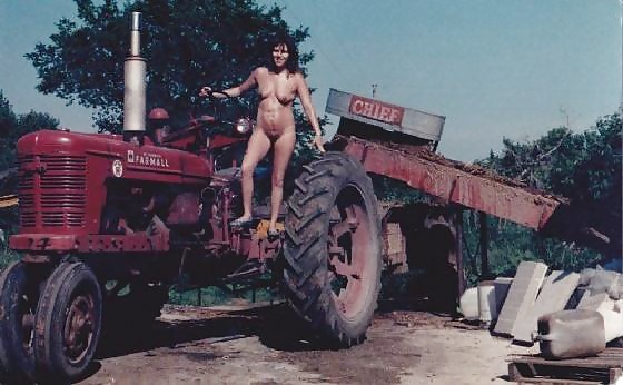Hot girls nude on tractors