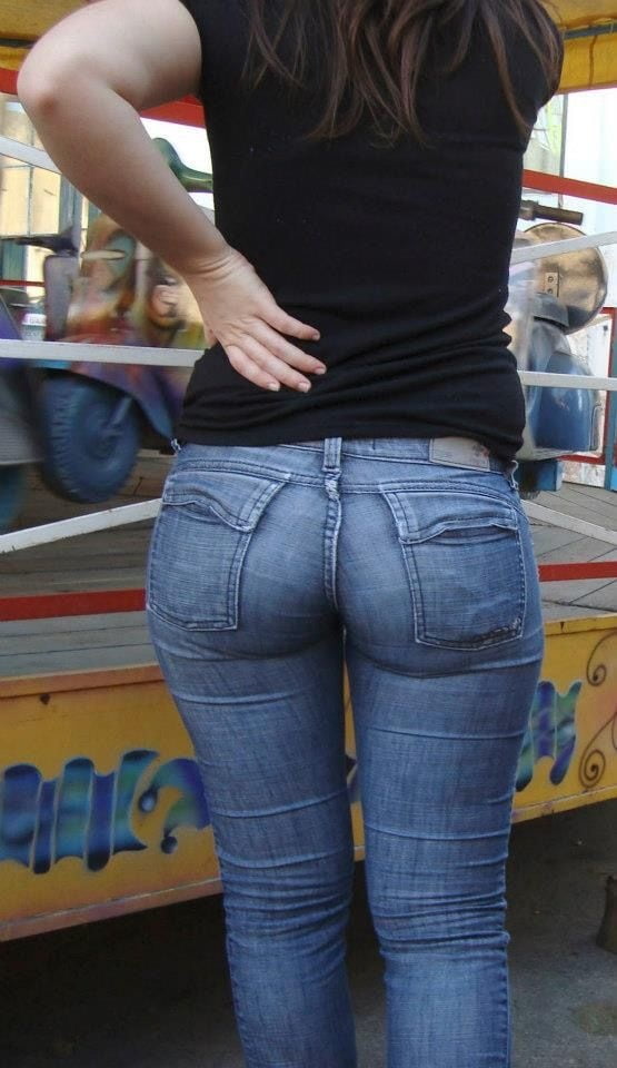 Jeans squeeze perfect tight photos