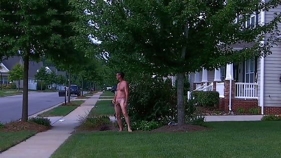 Just walking around house naked