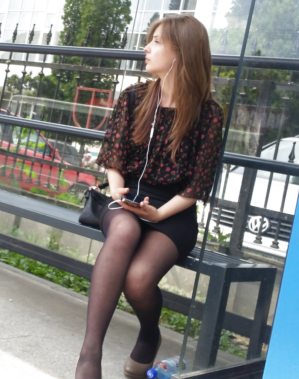 Candid teens pantyhose