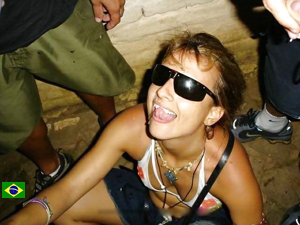 Free Young amateur slut bukkake doing in Brazil photos