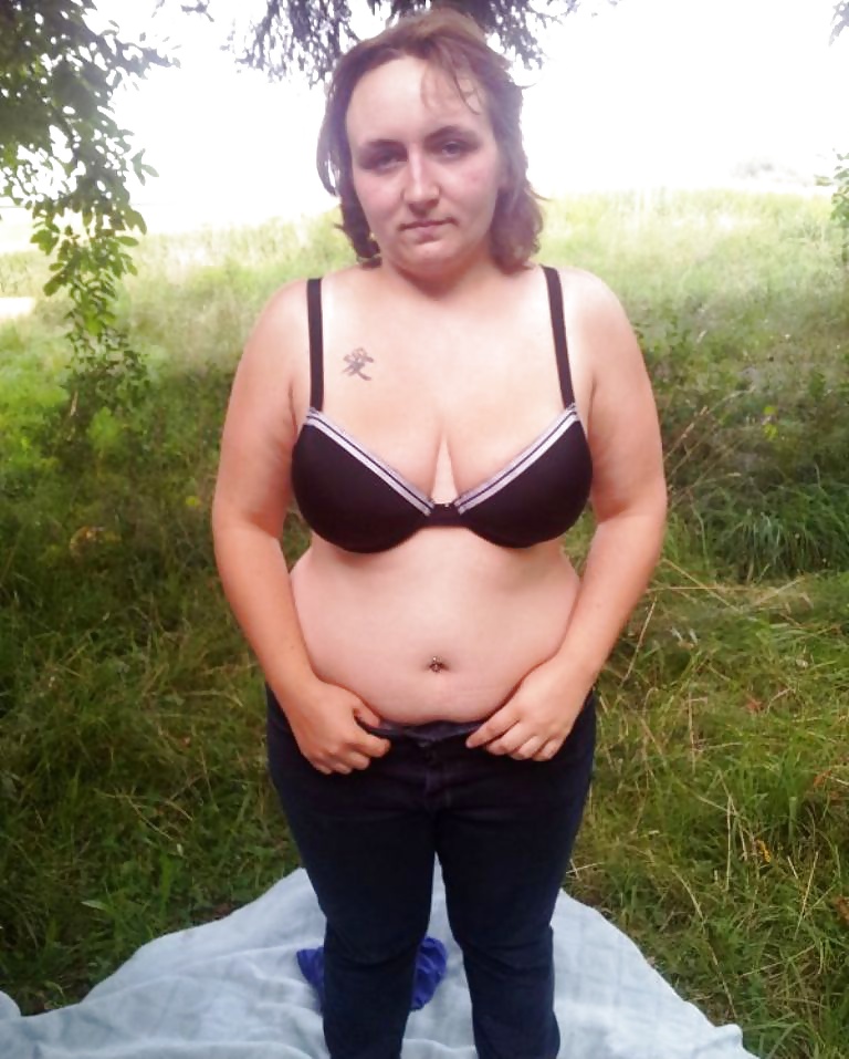Free Private Pics - Horny German wife with hanging tits outdoors photos
