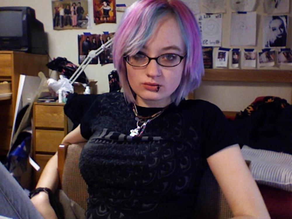 Free Stolen Pics - Busted Emo Slut Part 2 photos