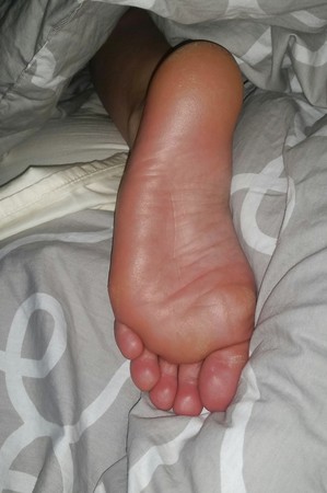 Wife's resting feet
