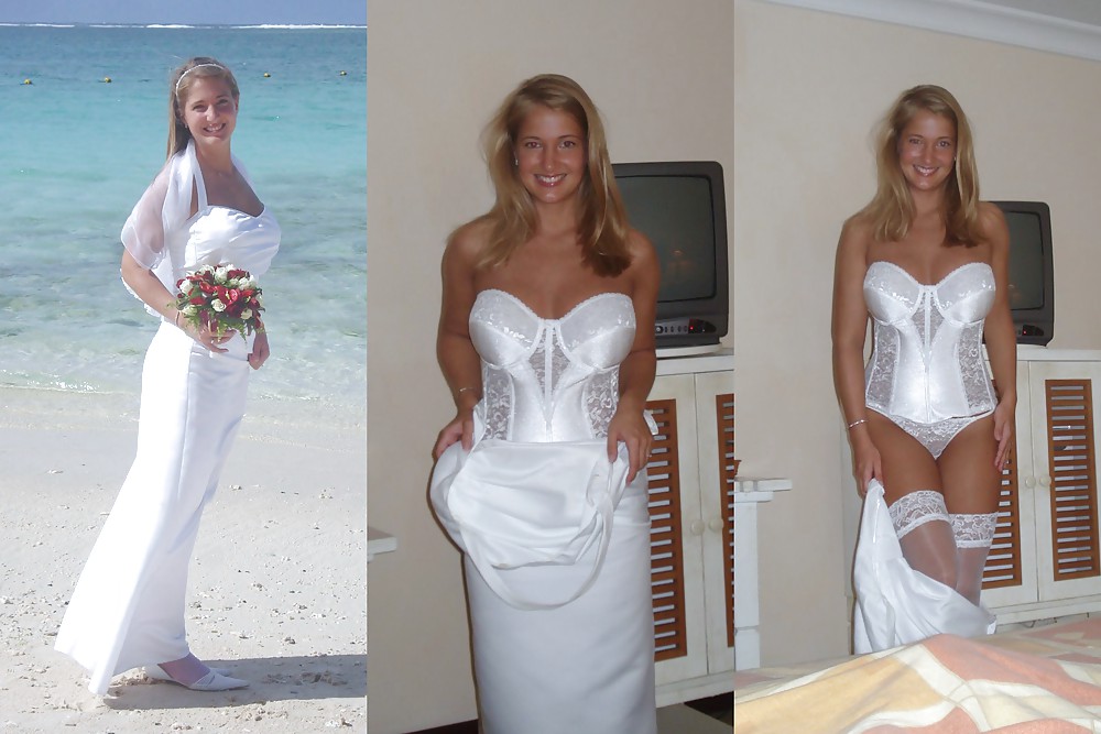 Free Real Amateur Brides - Dressed & Undressed 7 photos
