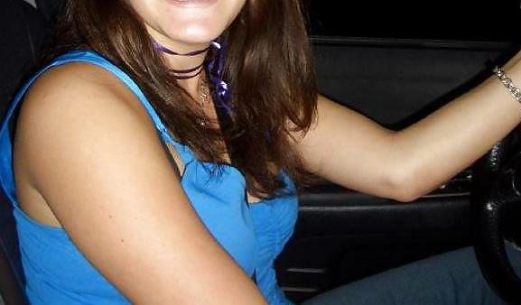 Free Seat belt between breasts photos