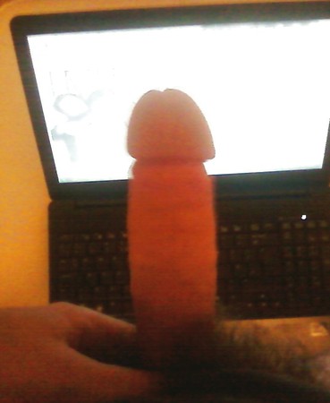 my cock  ready to cum on your pics