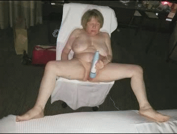 Grandma gets off in the window GIFs #17