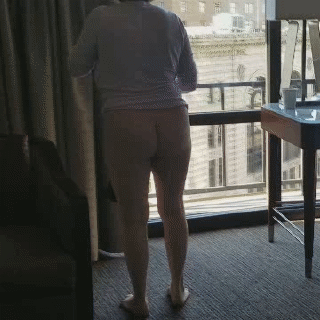 Mature masturbating window exhibitionist GIFs #5