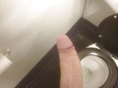 Quick wank in toilet