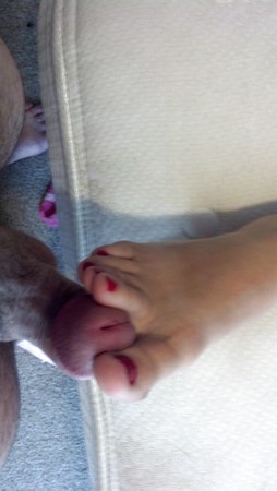 wifes feet and my cock