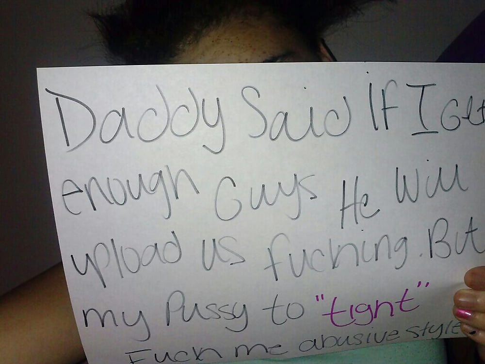 Free slutty bitch holding signs photos