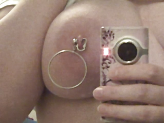 Free Makeshift nipple clamps, with clip-on Earrings photos
