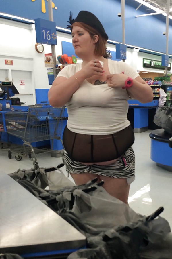 Free SSBBW clothed & public 4 photos