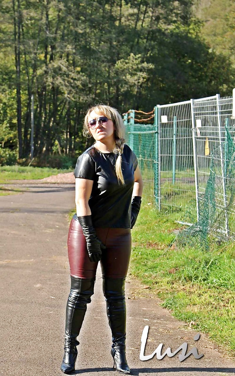 Free aggresive shiny tight polish mistress     AMAZING Leather photos