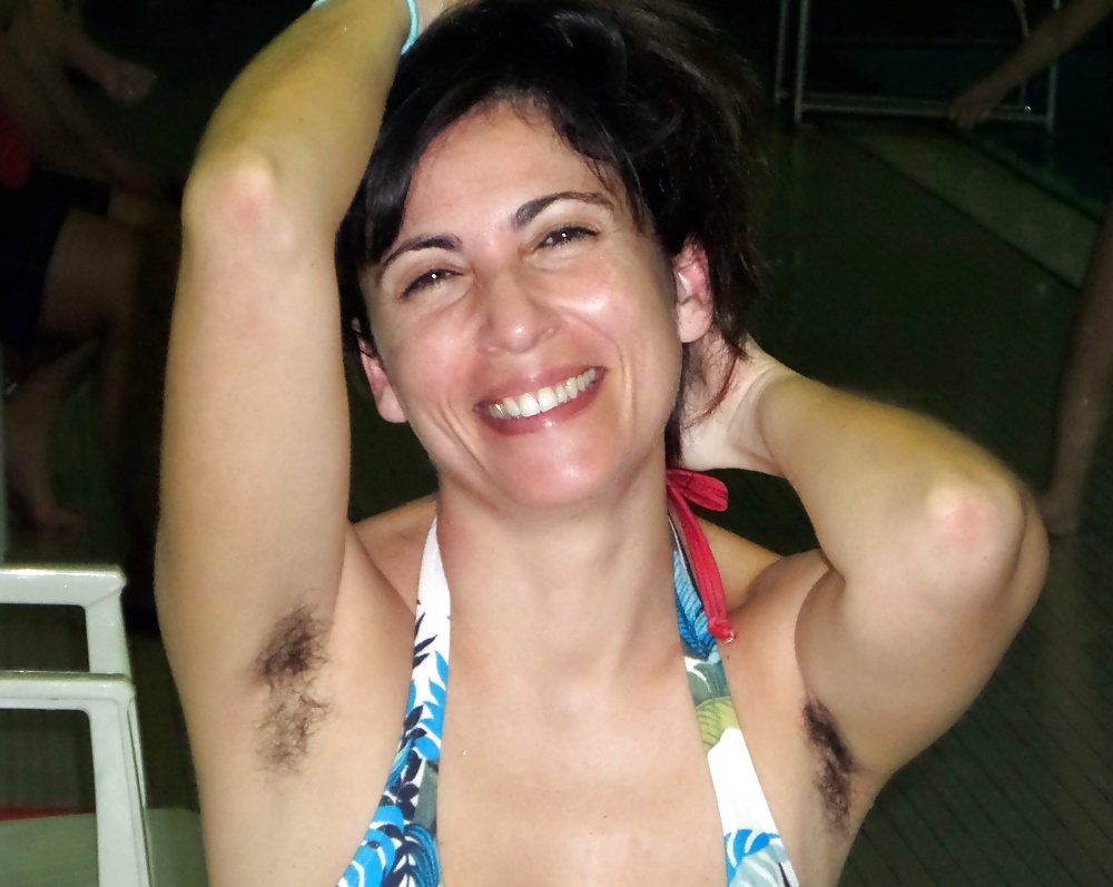 Free Amateur hairy armpits mature at the swimming pool photos