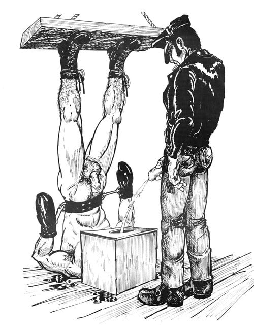 Male bondage art. 