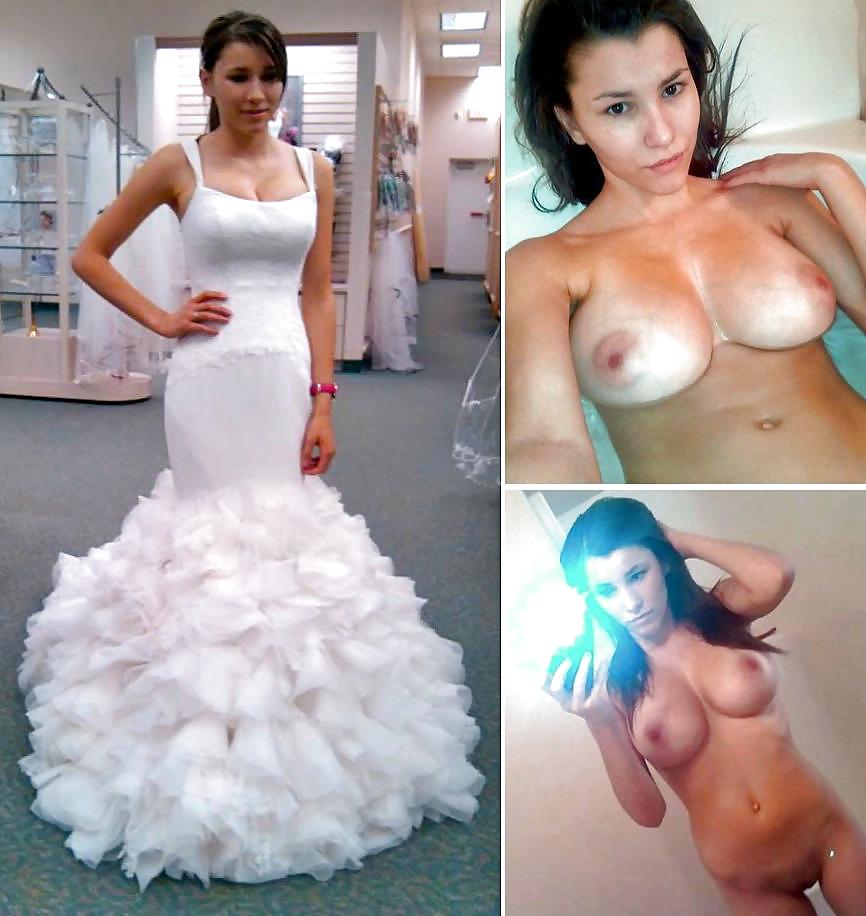 Free Real Amateur Brides Dressed Undressed 12 photos