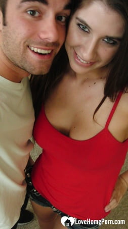 brunette cutie gets some cum over herself         