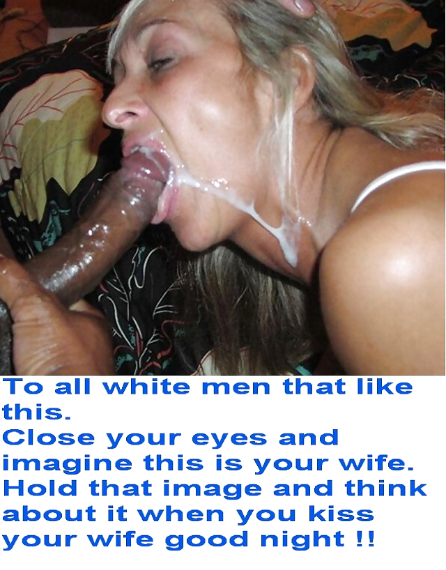 Free White wives getting facial interracial photos