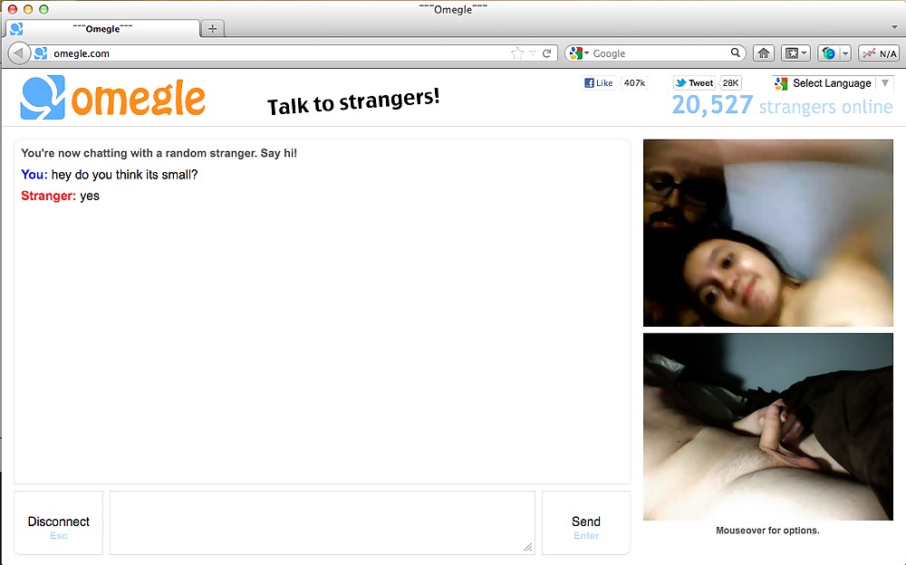 Small dick omegle webchat.