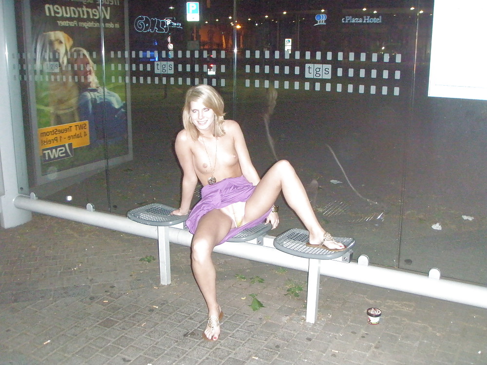 Free Cute Blonde in Public Then BJ photos