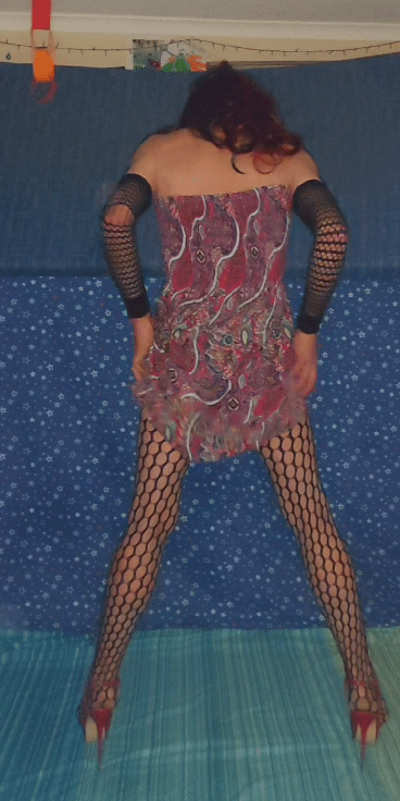 Fishnet pantyhose