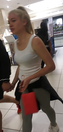 Lovely gym teen slut at the mall
