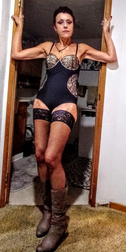 Black lace and Fishnets  