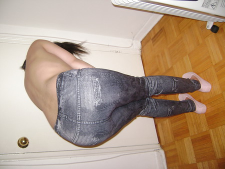 Do you like my new American black jean tights?