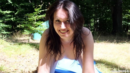 pussy and ass close up in the forest         