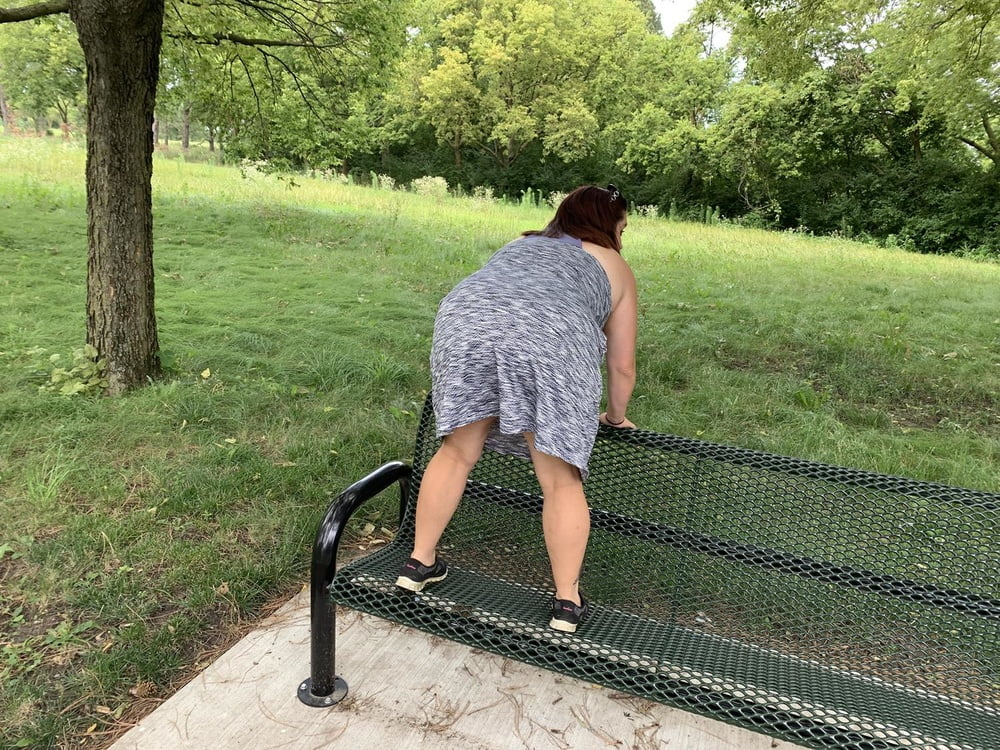 Bbw outdoor uncut redhead