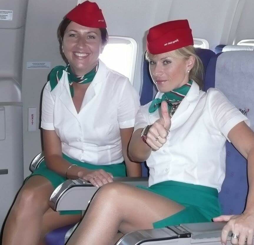 Mature Flight Attendants in Tights - 140 Photos 