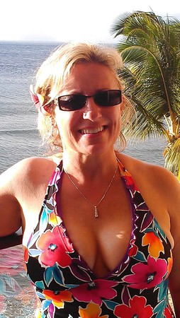 Mature Blonde Wife On Holiday