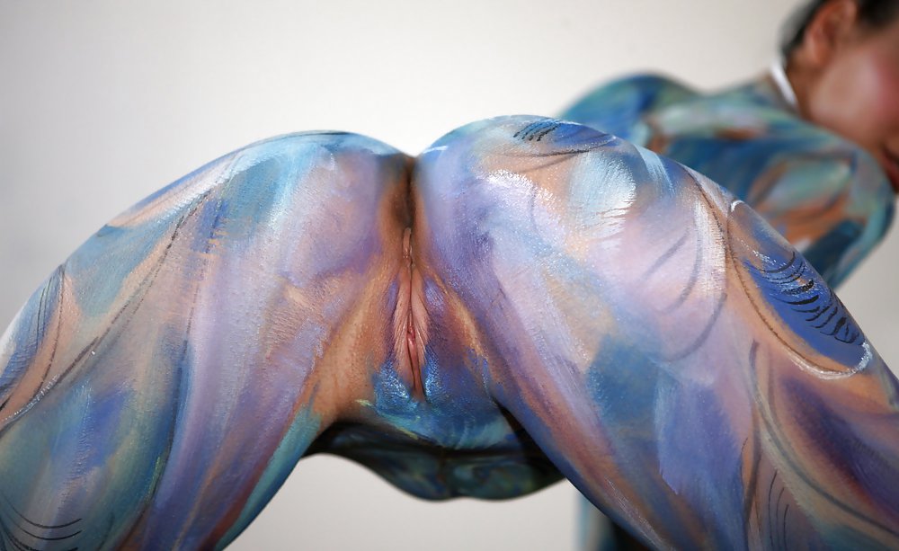 Body Painting Vagina Closeup.