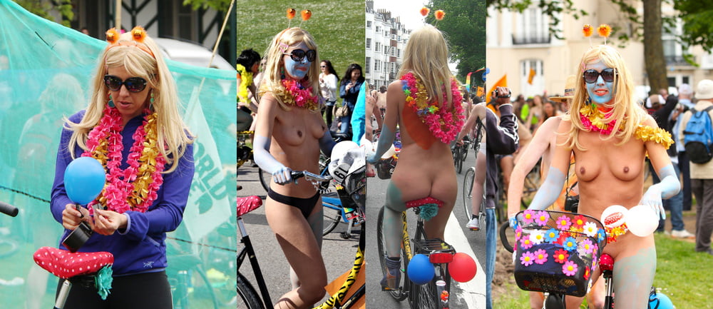 Free Dressed & Undressed WNBR Girls (World Naked Bike Ride) photos