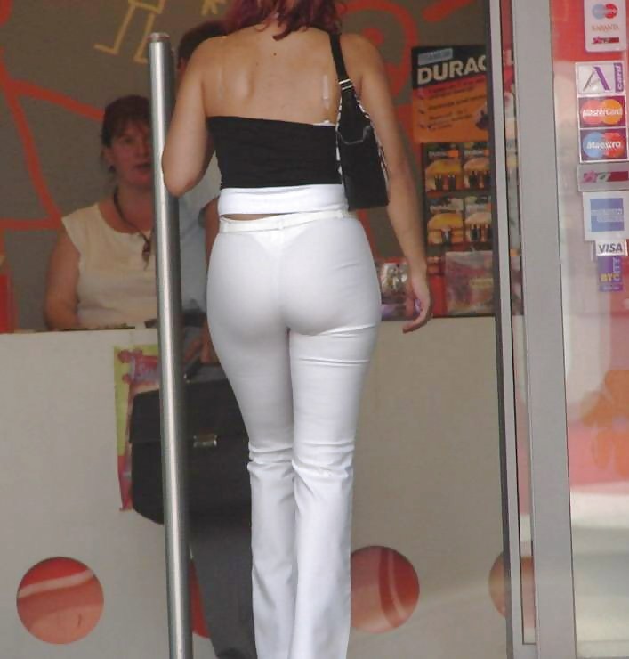 Free Hot Wives In Tight White Pants photos