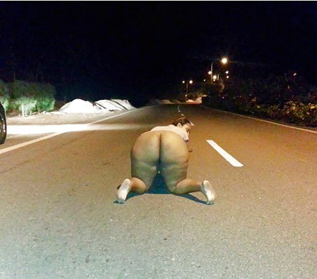 SHOULD I EVEN ASK...ASS IN THE MIDDLE OF THE STREET