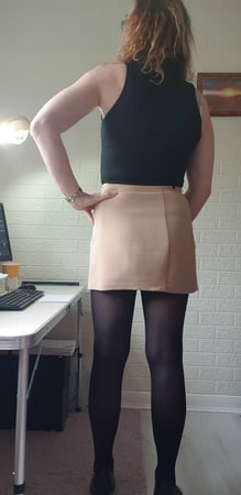 sexy black opaque tights         