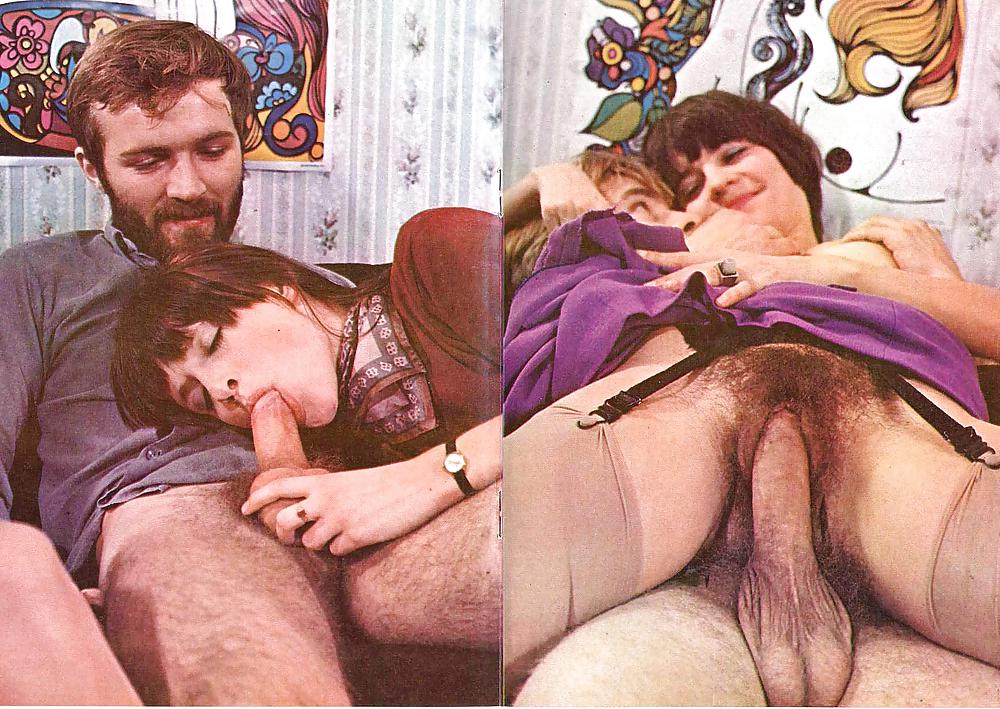 60 S Porn - Vintage 60's Hardcore Set - Color Sperma - 15 Pics ...
