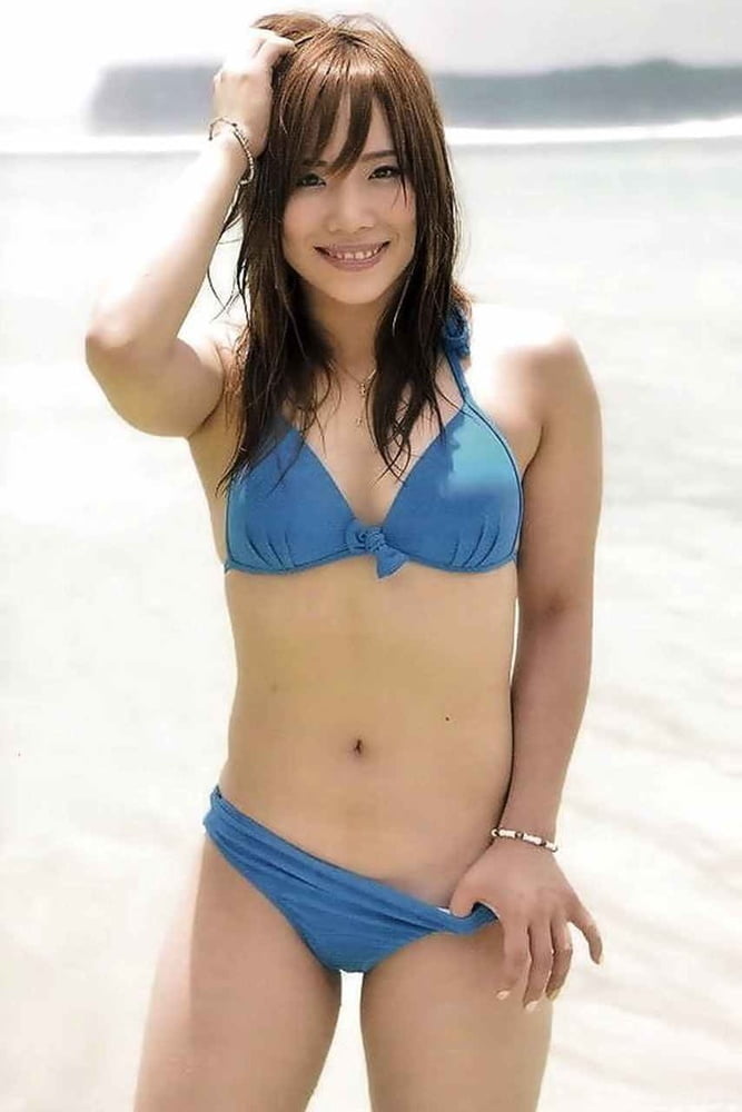 Kairi Sane in a bikini. 