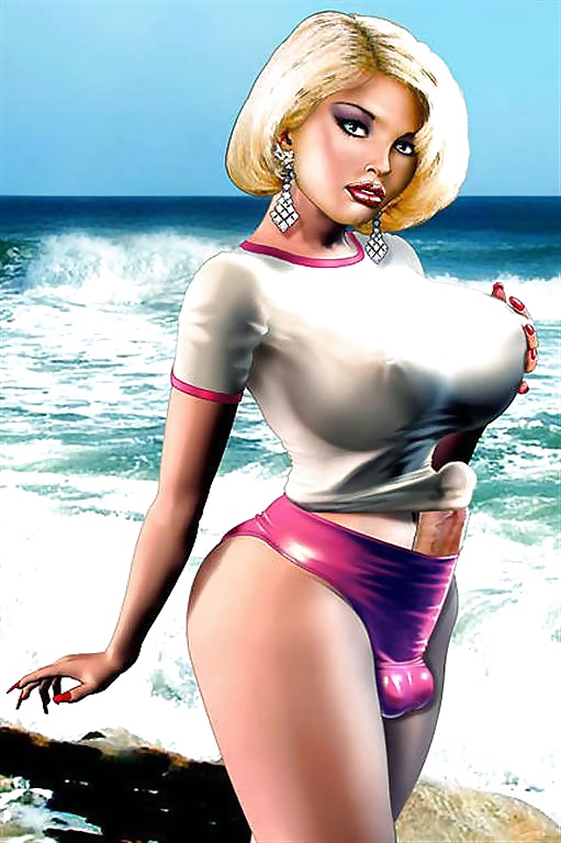 Shemale Pin Up Drawings - Shemale Pinup Art | Sex Pictures Pass