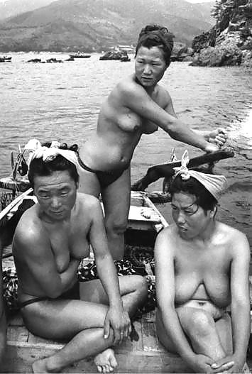 Free Diver women Japan Vintage photos