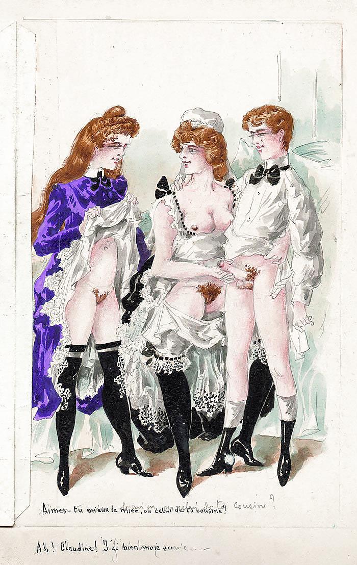 Erotica Victorian Book Of Watercolor Paintings.