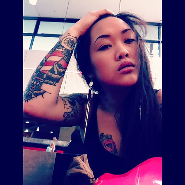 Free Tattooed Asian Teen photos