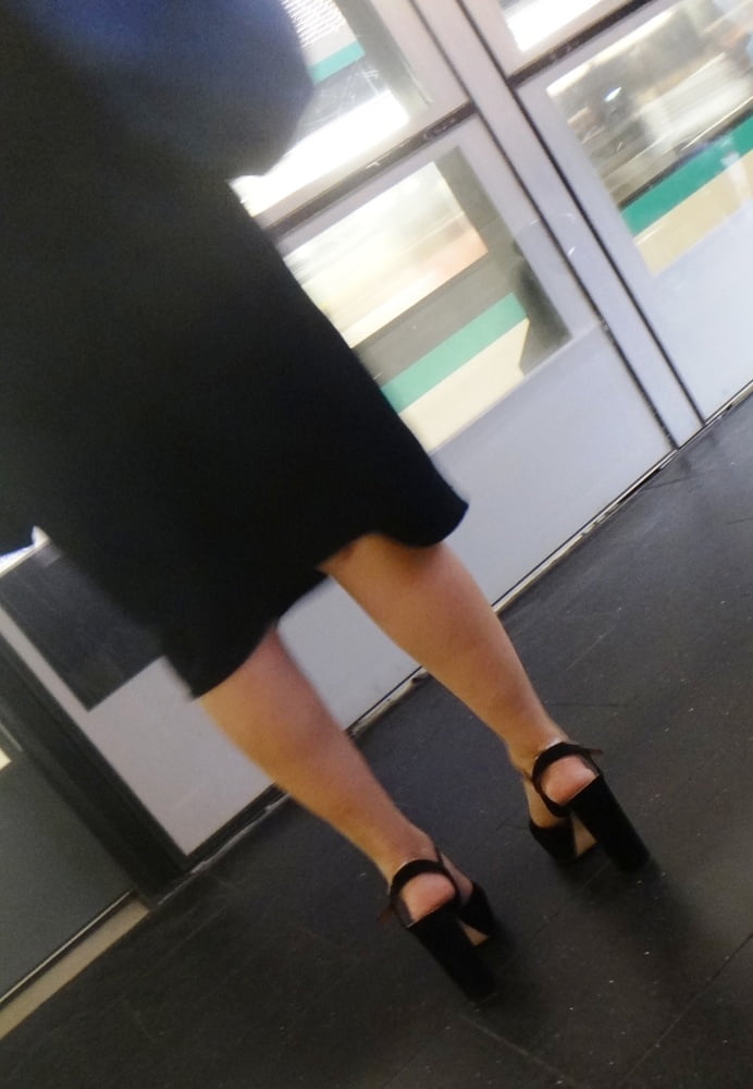 Candid mature in high heels photo #324418781