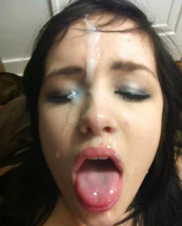 Free Facial Cumshots - amateurs only! 8 photos