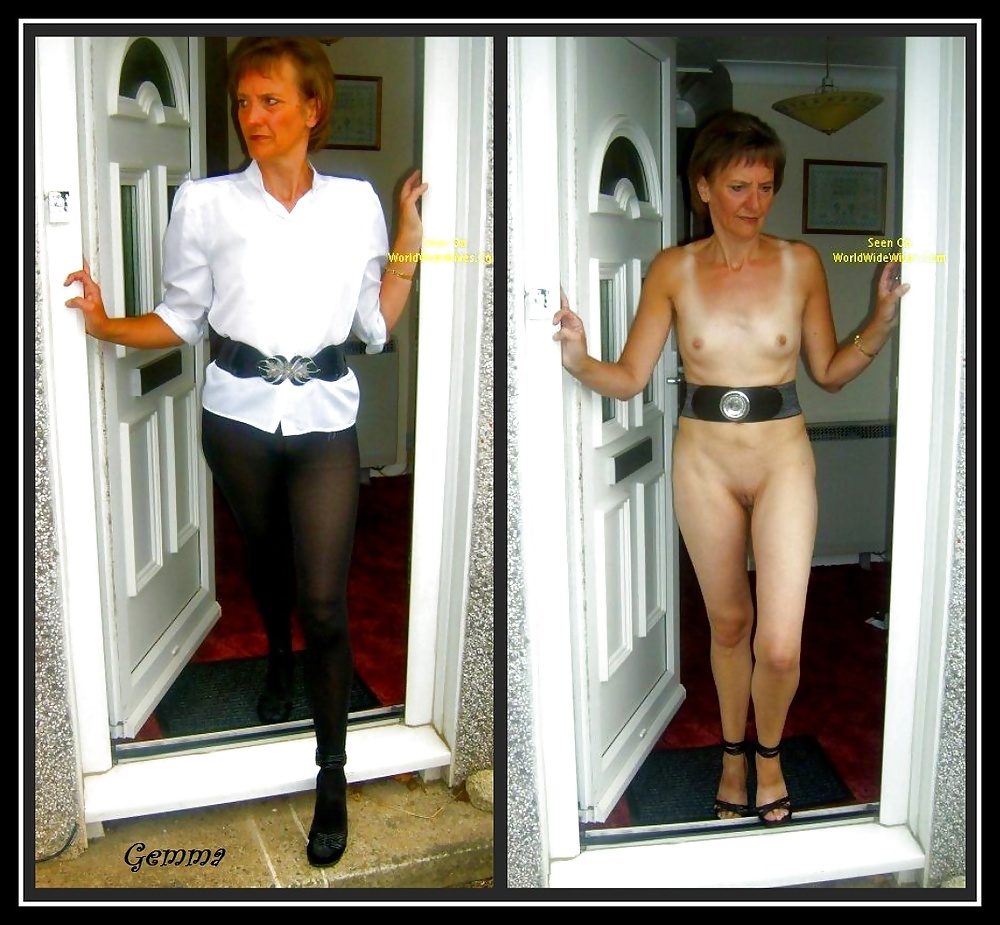 Free matures dressed and undressed 2 photos